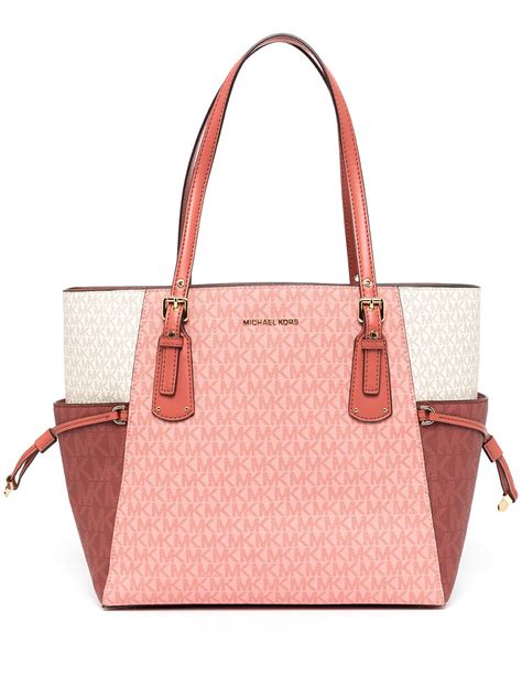 michael kors voyager tote pink